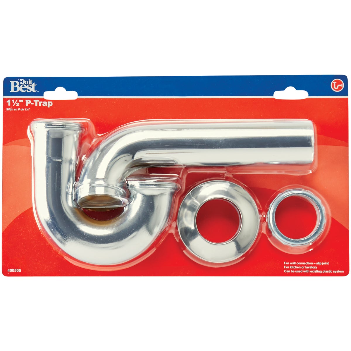 Do it Best 1-1/2 In. x 1-1/2 In. 22 Gauge Brass P-Trap Image 2