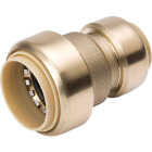ProLine 1 In. PF x 3/4 In. PF Brass Push Fit Coupling Image 1