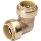ProLine 1 In. PF Brass Push Fit 90 Elbow Image 1