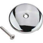 Keeney One-Hole Chrome Bath Drain Face Plate Image 1