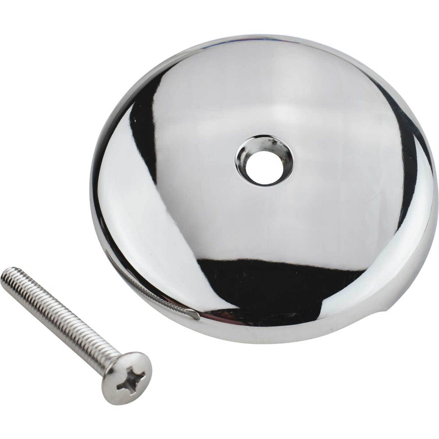 Keeney One-Hole Chrome Bath Drain Face Plate Image 1