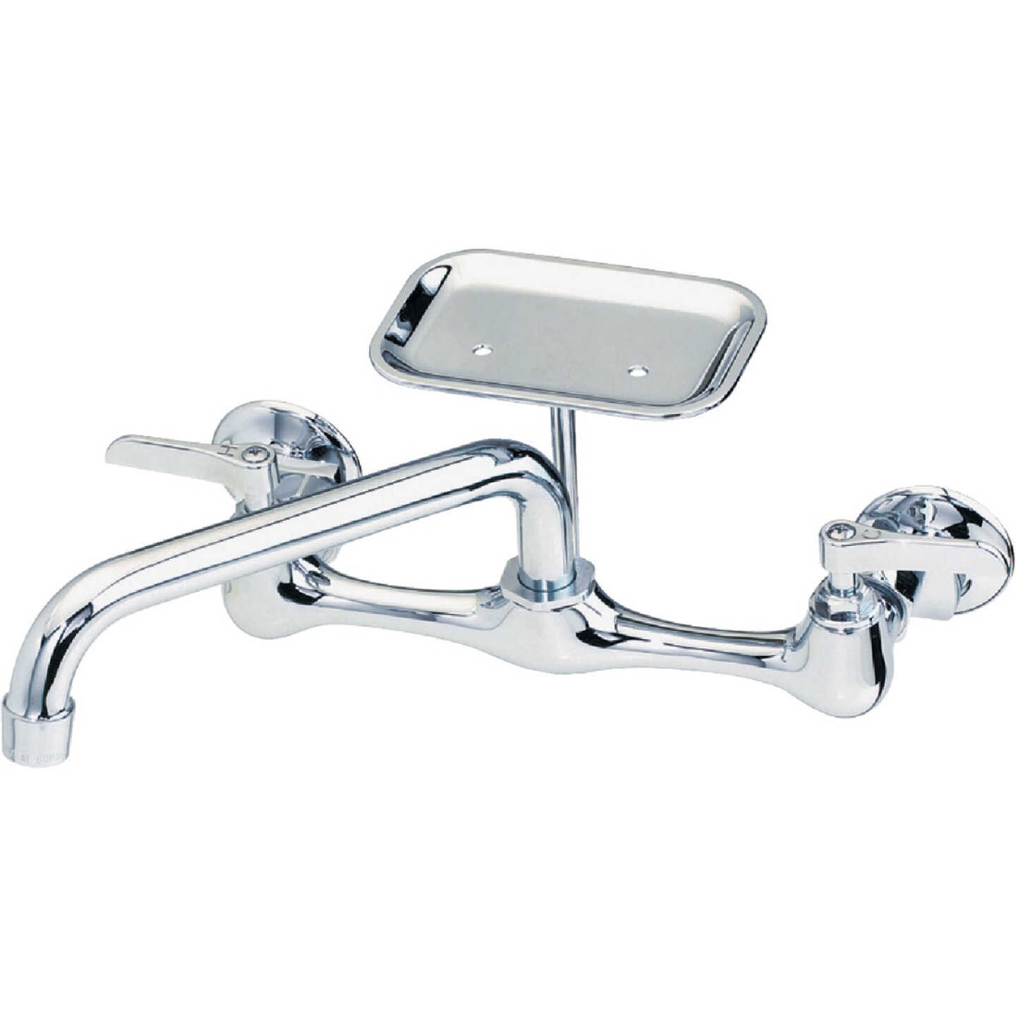 B&K Polished Chrome 2-Handle 12 In. Utility Faucet Image 1