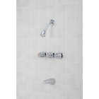 Home Impressions Chrome 3-Handle Metal Knob Tub & Shower Faucet Image 2