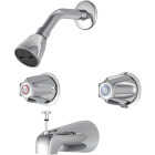 Home Impressions Chrome 2-Handle Metal Knob Tub & Shower Faucet Image 1