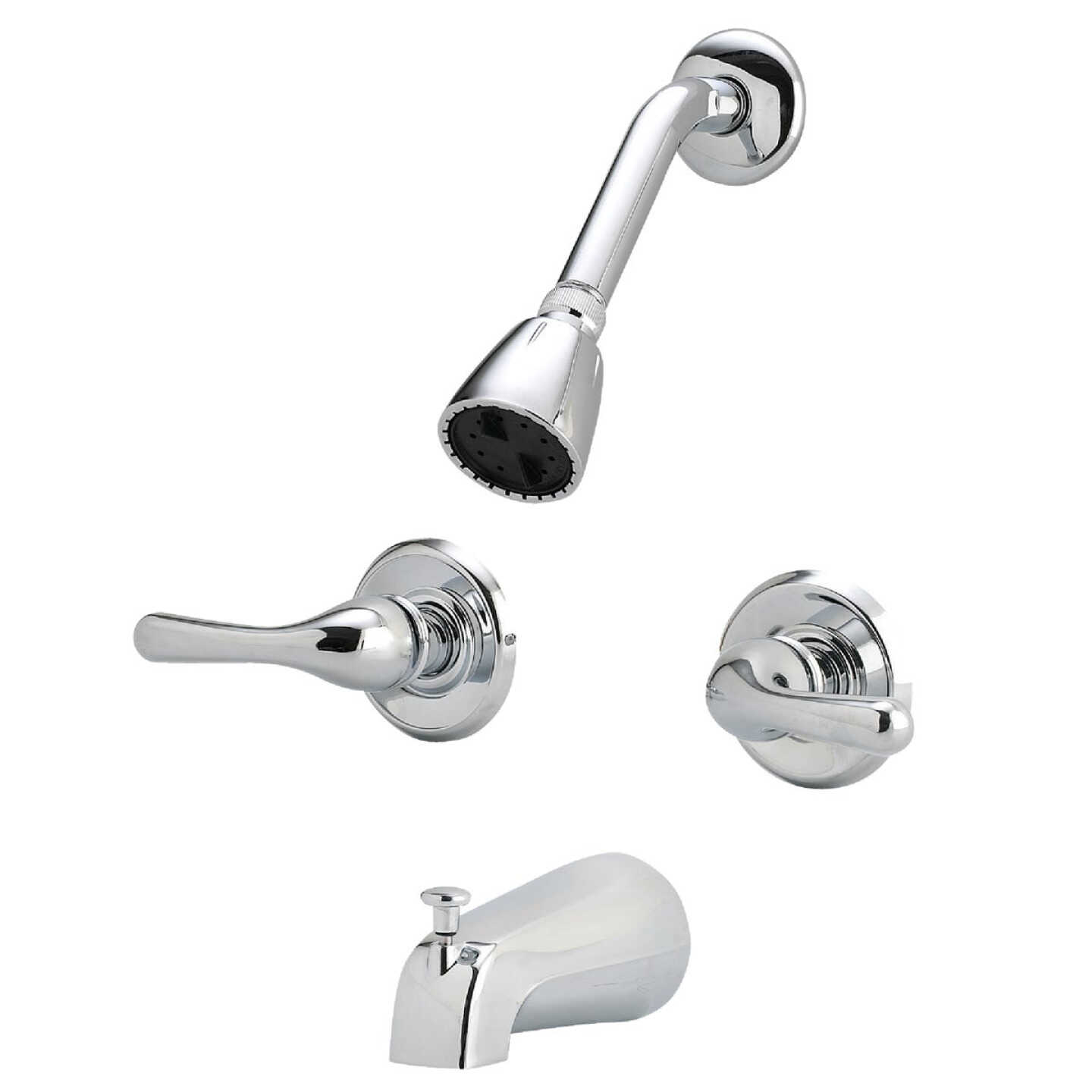 Home Impressions Chrome 2-Handle Metal Lever Tub & Shower Faucet Image 1
