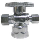 ProLine 1/2 In. FIP x 3/8 In. C x 1/4 In. C Chrome Plated Brass Dual Outlet Stop Image 1