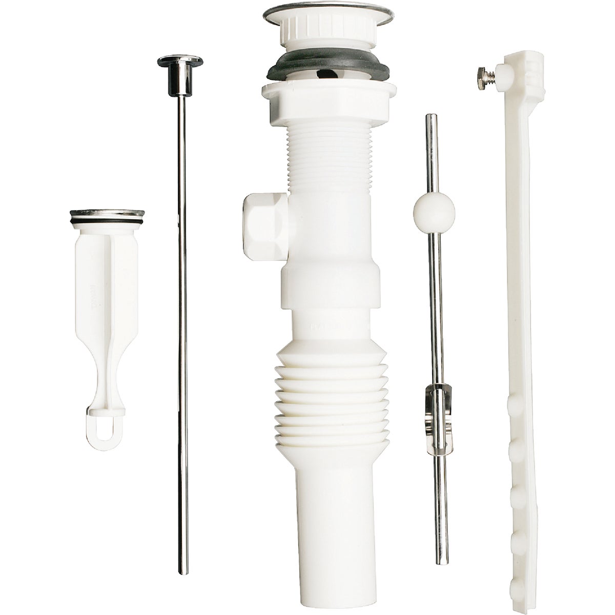 Do it Best 1-1/4 In. Chrome-Plated/Plastic Flexible Pop-Up Assembly Image 3