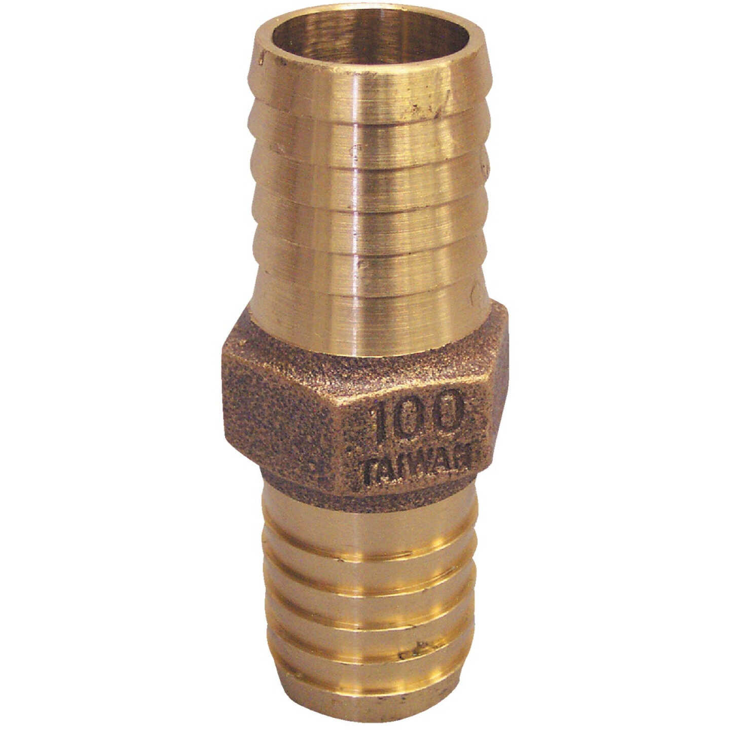 Merrill 1/2 In. Low Lead Brass Hose Barb Insert Coupling Image 1