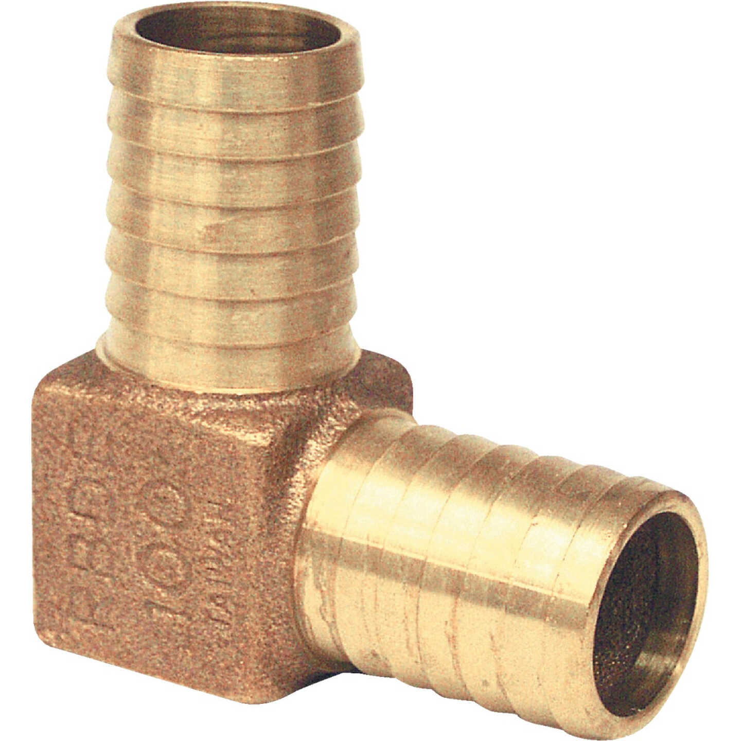 Merrill 3/4 In. Insert x 3/4 In. Insert Barbed 90 Deg. Brass Elbow (1/4 Bend) Image 1