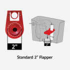 Korky Plus Classic Rubber Flapper with Chain Image 2