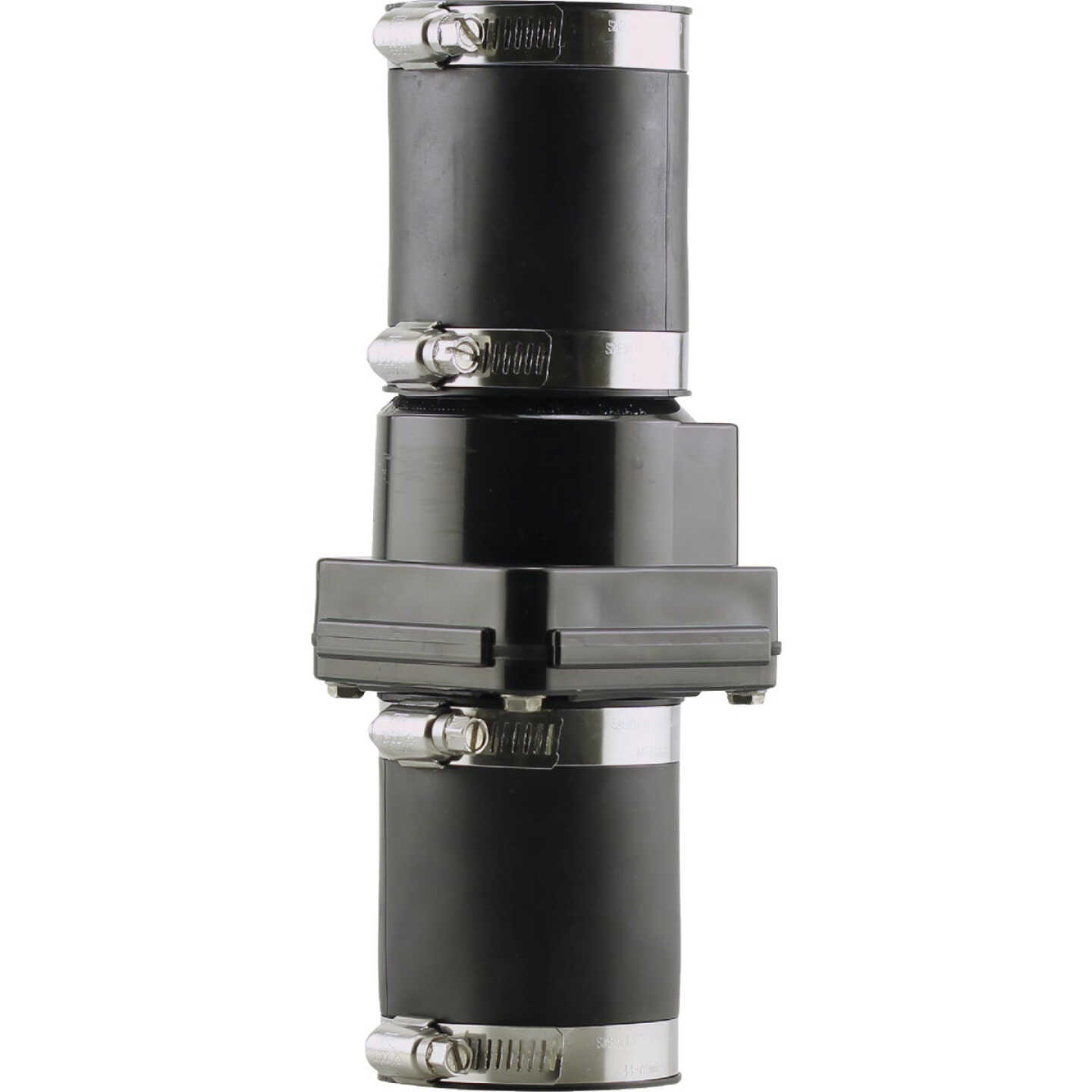 PLUMBEEZE 2 In. ABS Thermoplastic In-Line Sump Pump Check Valve Image 1