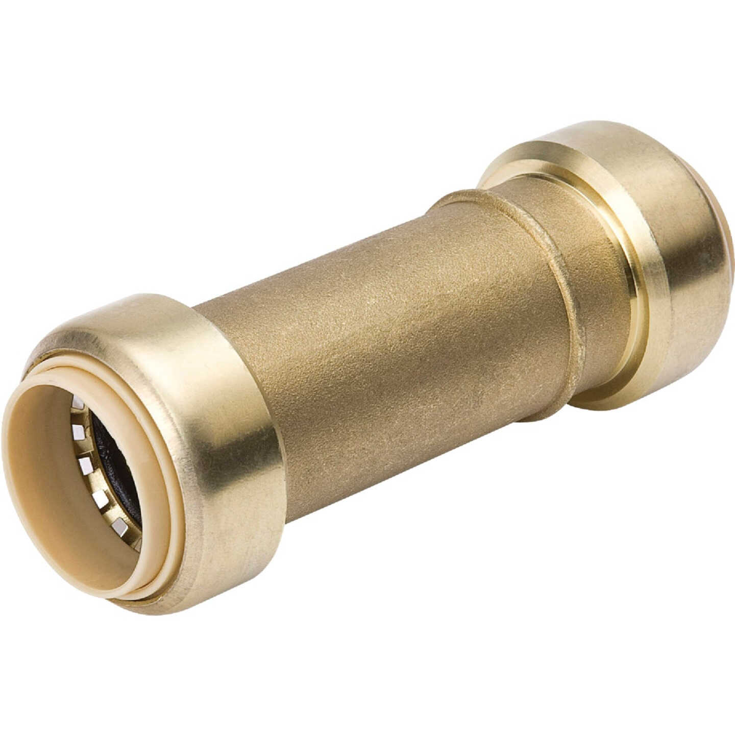 ProLine 1/2 In. PF Brass Push Fit Repair Coupling Image 1
