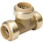 ProLine 1/2 In. PF Brass Push Fit Tee Image 1