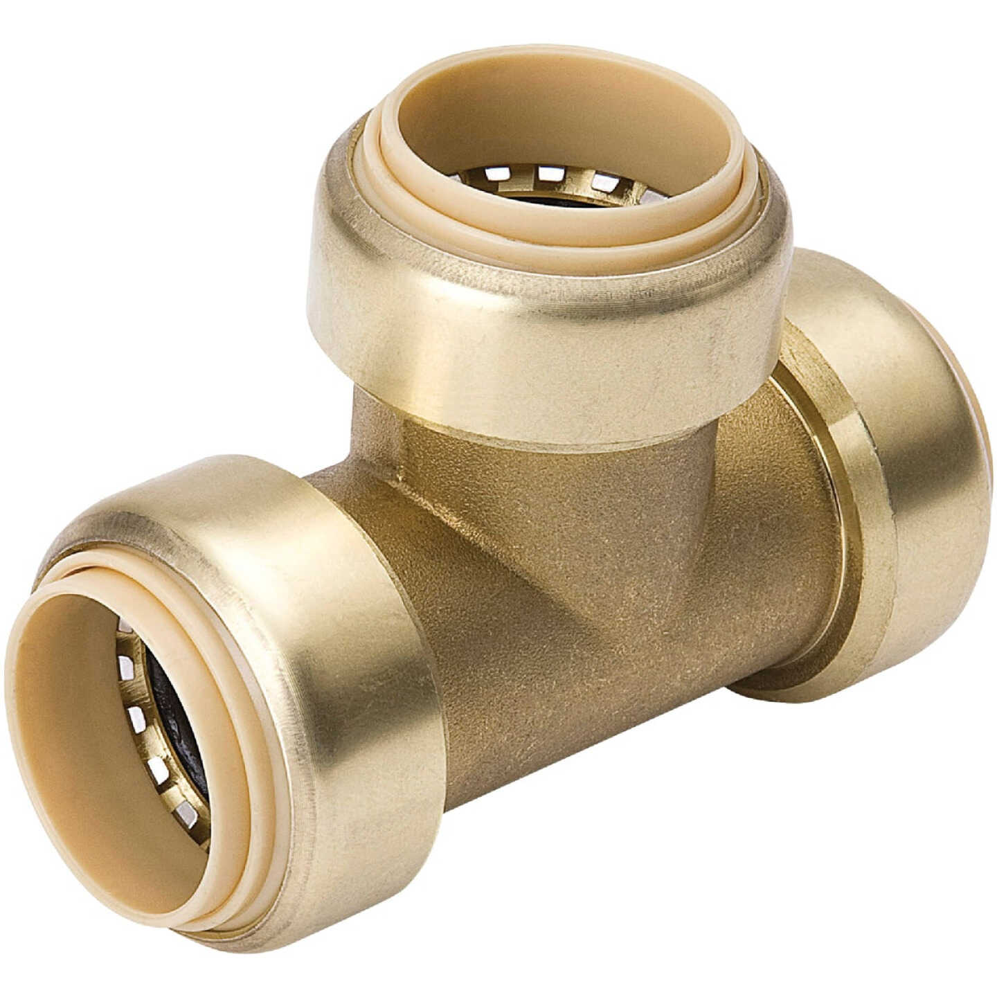 ProLine 3/4 In. PF Brass Push Fit Tee Image 1