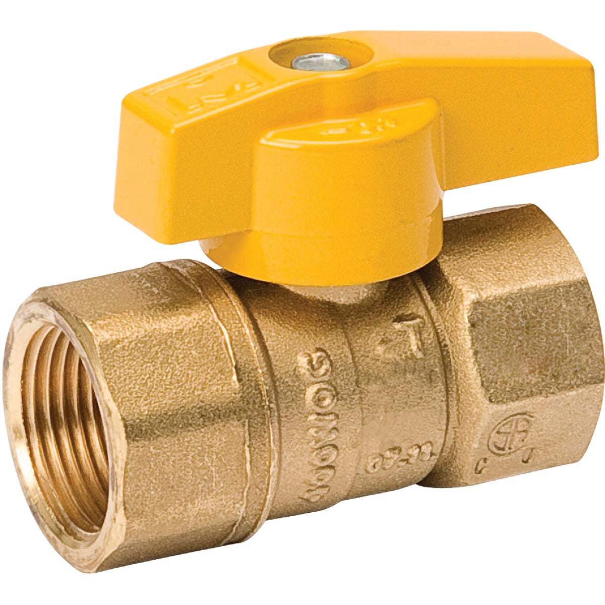 ProLine 1 In. FIP x 1 In. FIP Brass Gas Cock Ball Valve, 2-Piece Body Image 1