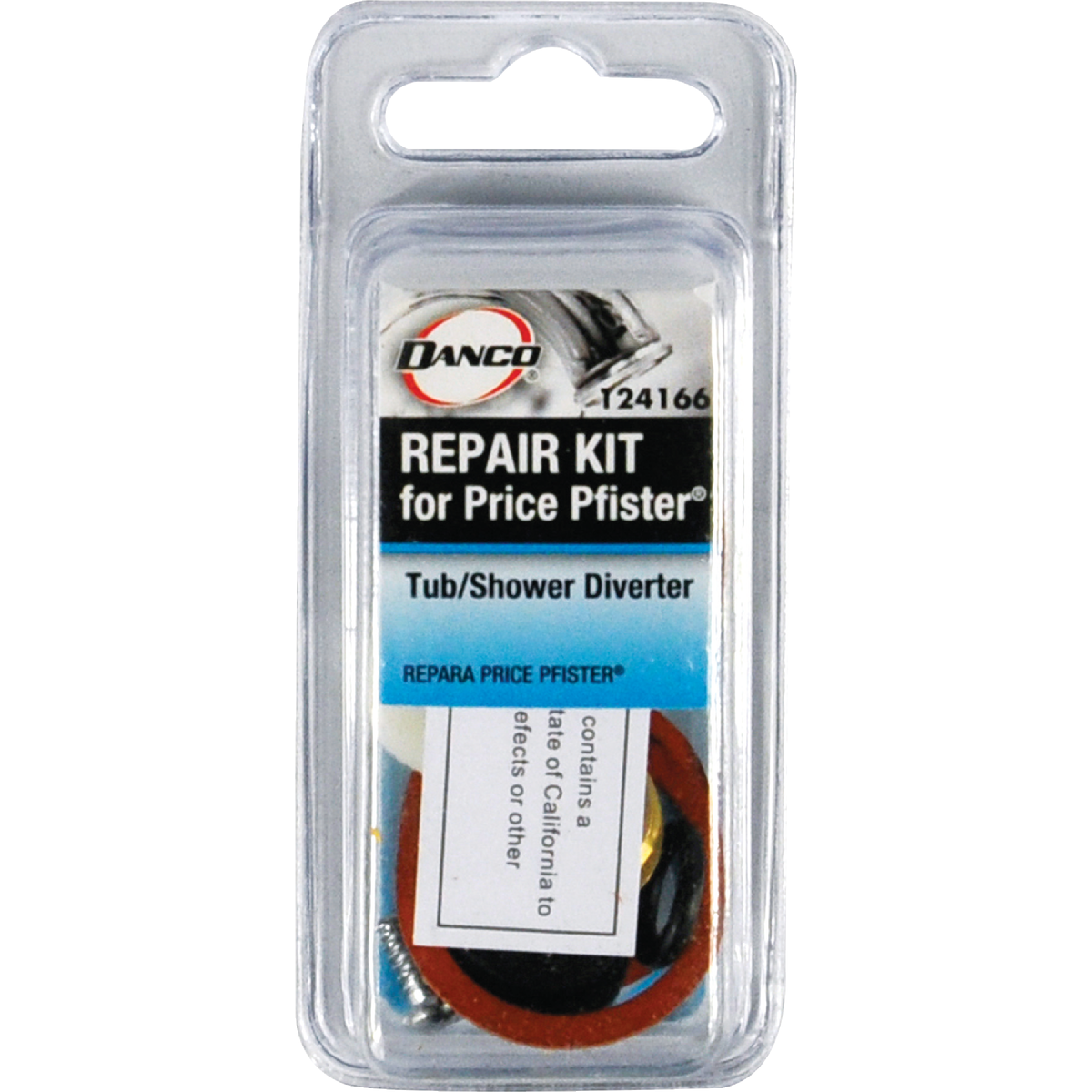 Danco Price Pfister, Tub/Shower Diverter Rubber, Metal, Fiber Faucet Repair Kit Image 2
