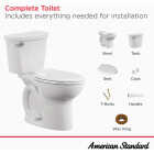 American Standard Cadet Chair Height White Elongated Bowl 1.28 GPF Toilet Image 2