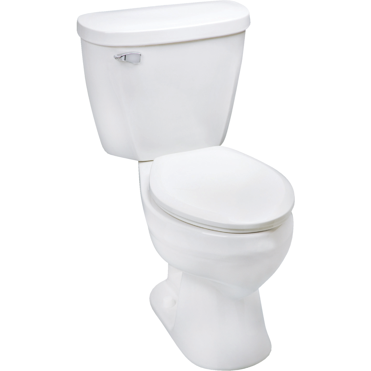 Mansfield Summit SmartHeight White Elongated Bowl 1.28 GPF Complete Toilet Image 3