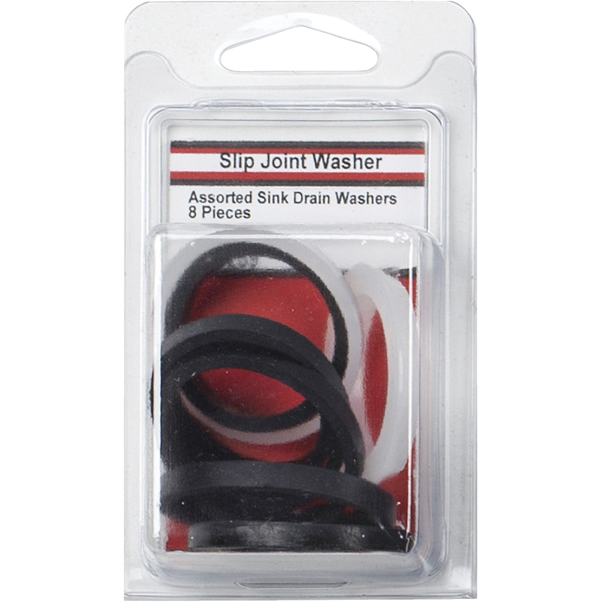 Lasco Assorted Sizes White & Black Plastic & Rubber Slip Joint Washer (8-Pack) Image 2