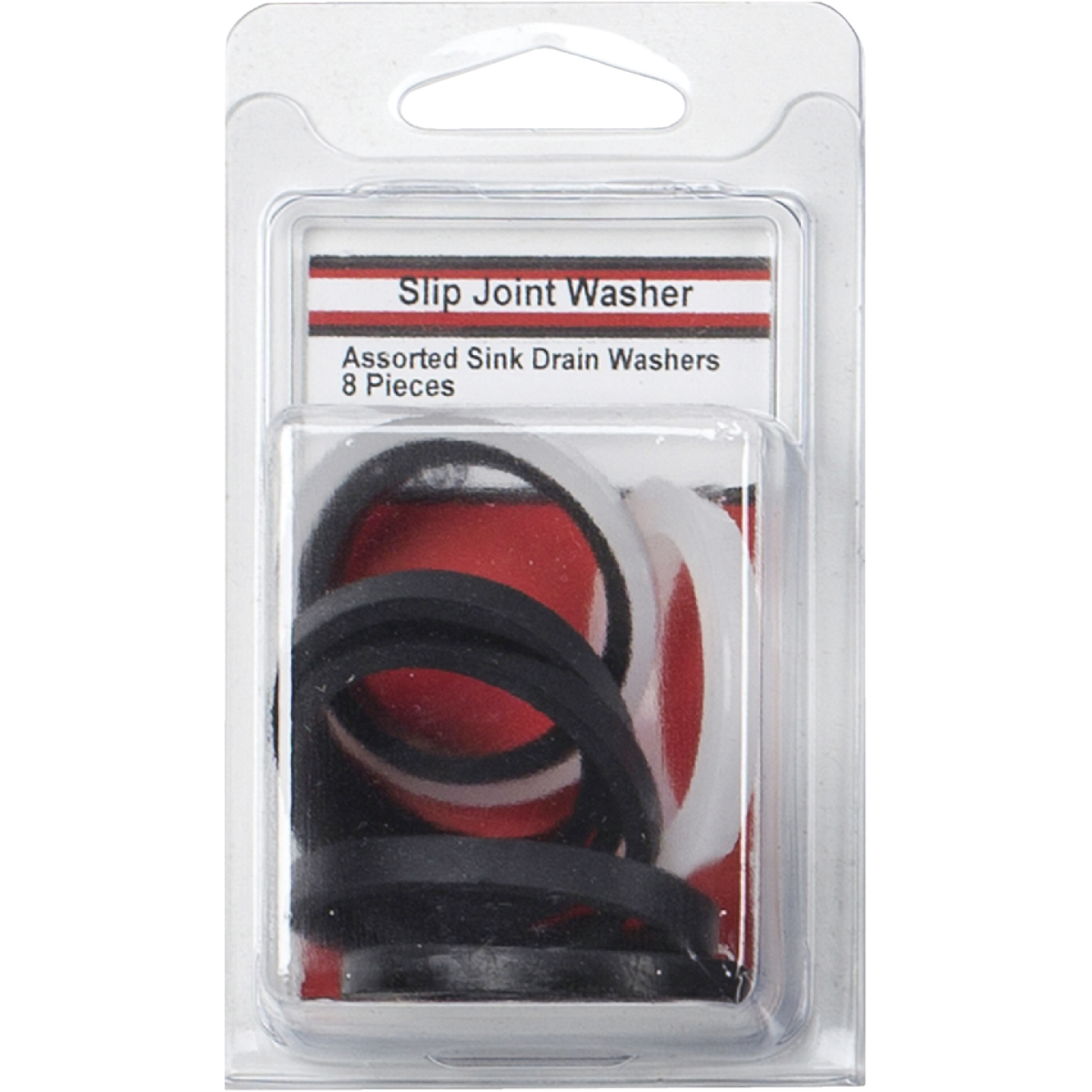 Lasco Assorted Sizes White & Black Plastic & Rubber Slip Joint Washer (8-Pack) Image 2