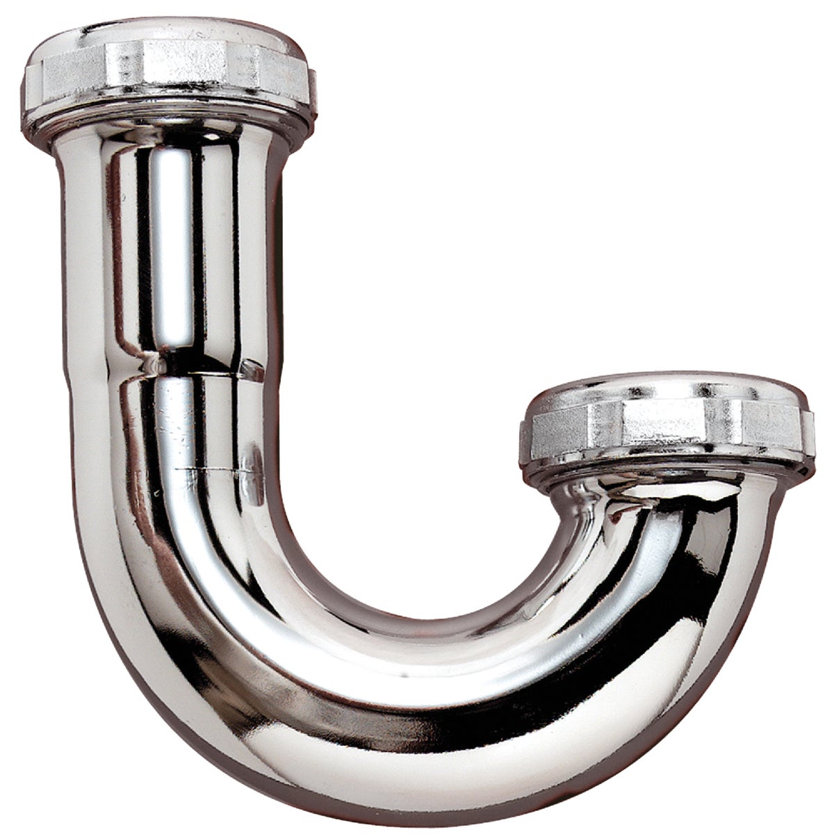 Do it Best 1-1/4 In. Chrome Plated J-Bend, Carded Image 1