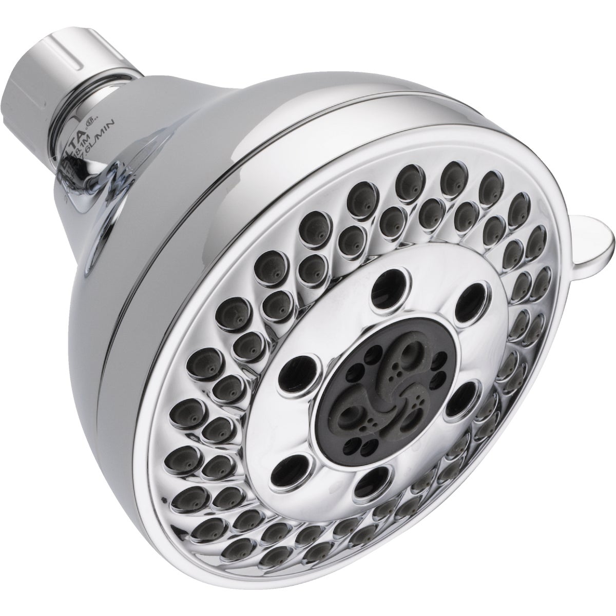 Delta 5-Spray 1.75 GPM H2Okinetic Fixed Shower Head, Chrome