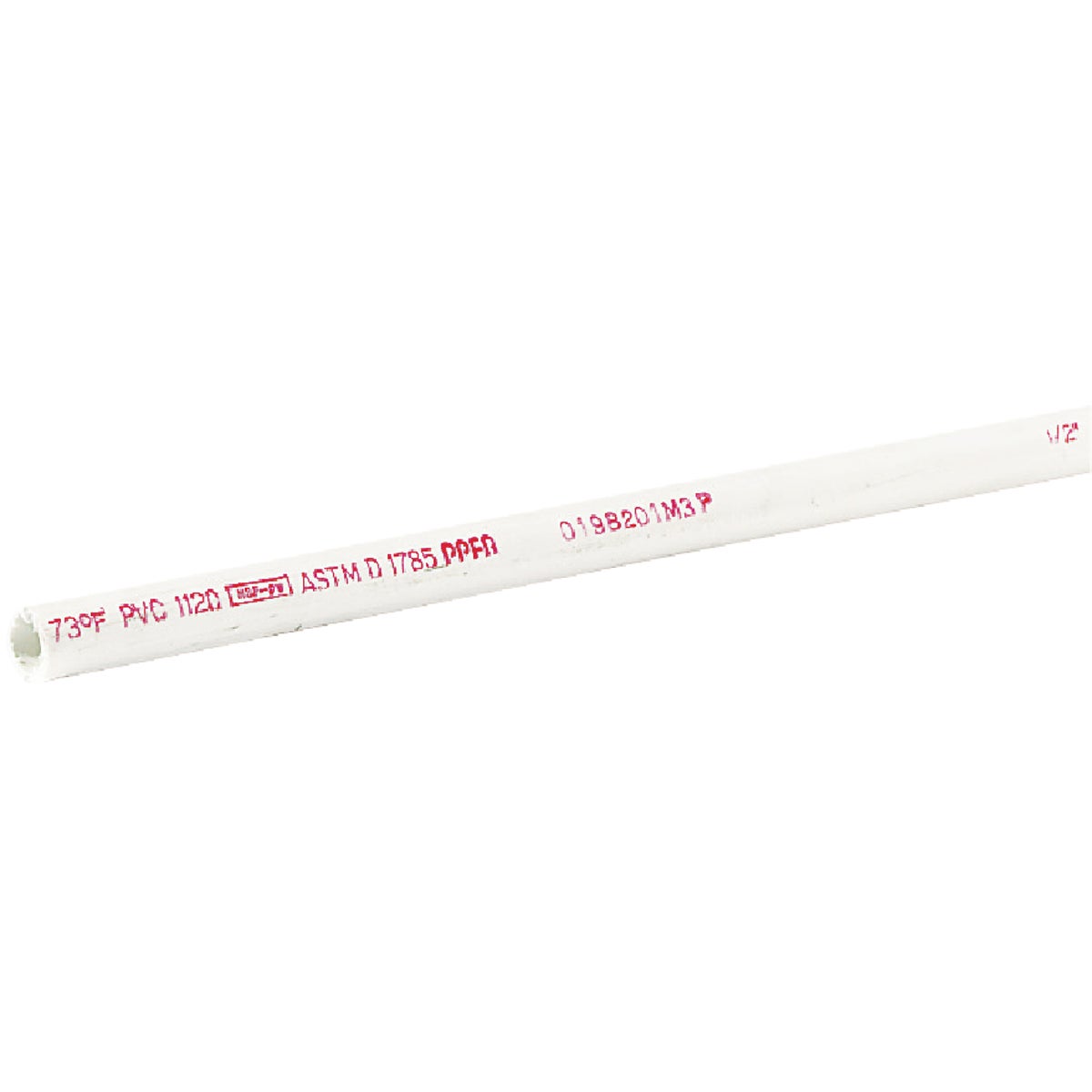 Charlotte Pipe 1/2 In. x 20 Ft. Cold Water Schedule 40 PVC Pressure Pipe, Belled End Image 2