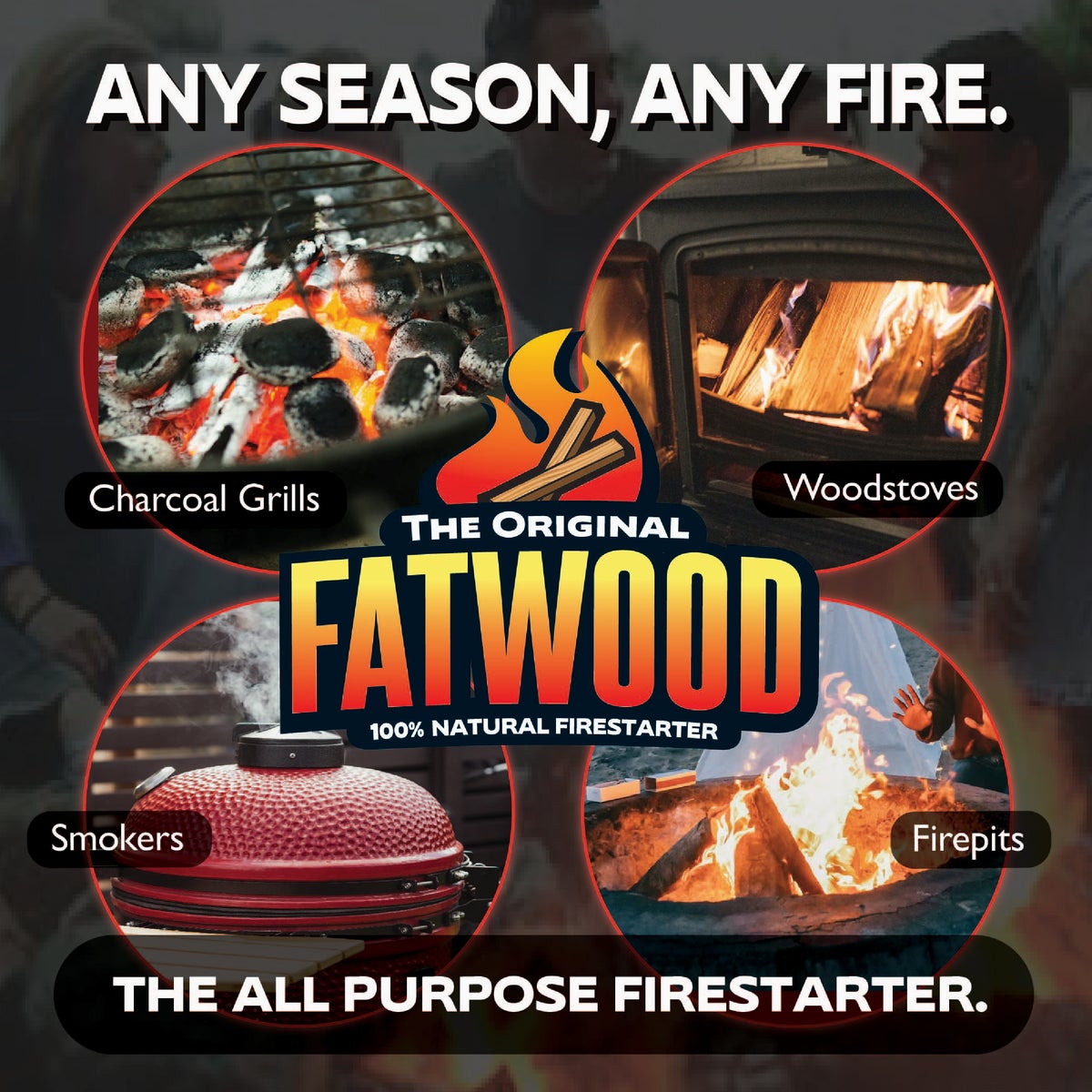 Fatwood 8 Lb. Fire Starter in Burlap Bag Image 3