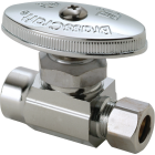 BrassCraft 1/2 In. Sweat x 3/8 In. OD Brass Compression Straight Valve Image 1