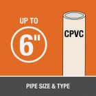 Oatey 16 Oz. Orange Lava One-Stop Hot Cut-In CPVC Cement Image 2