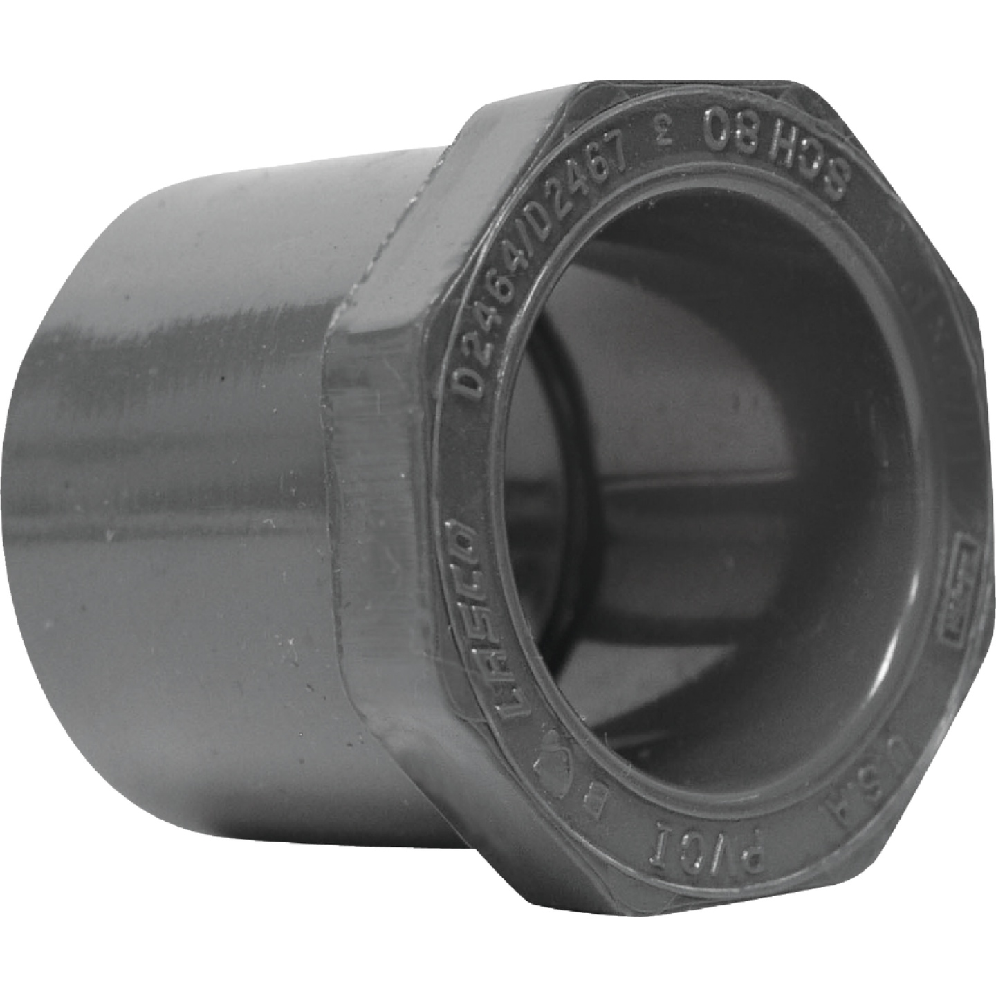 Charlotte Pipe 1-1/4 In. Spigot x 1 In. Slip Schedule 80 PVC Bushing Image 1