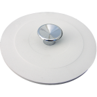 Lasco 4-1/8 In. Dia. White Rubber Disposer Stopper Image 1