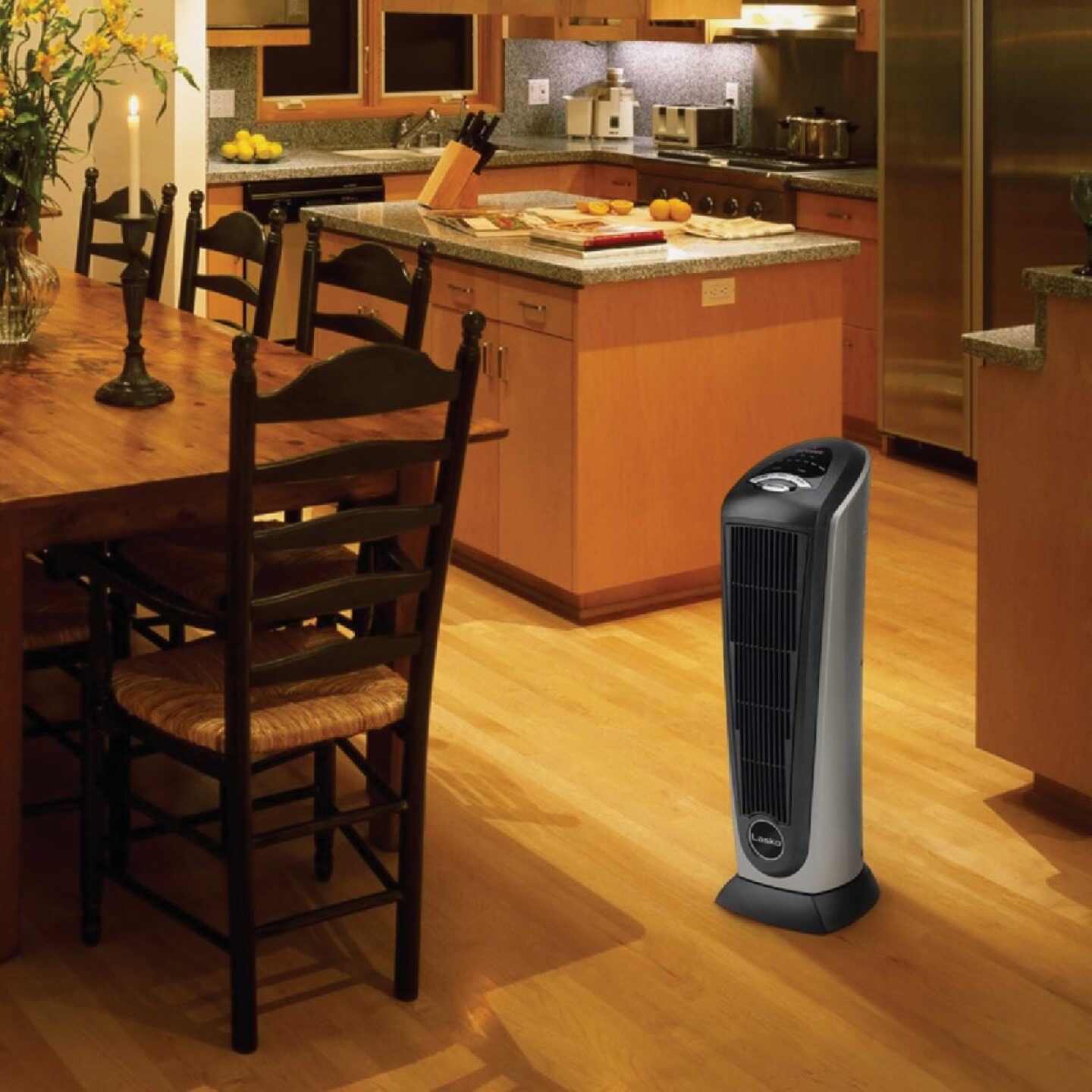 Lasko 1500W 120V Oscillating Ceramic Tower Heater Image 2