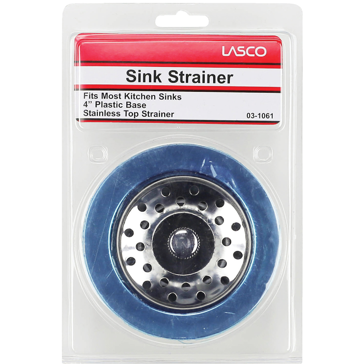 Lasco 3-1/2 In. Chrome Plated Plastic Body Duo Basket Strainer Assembly Image 2