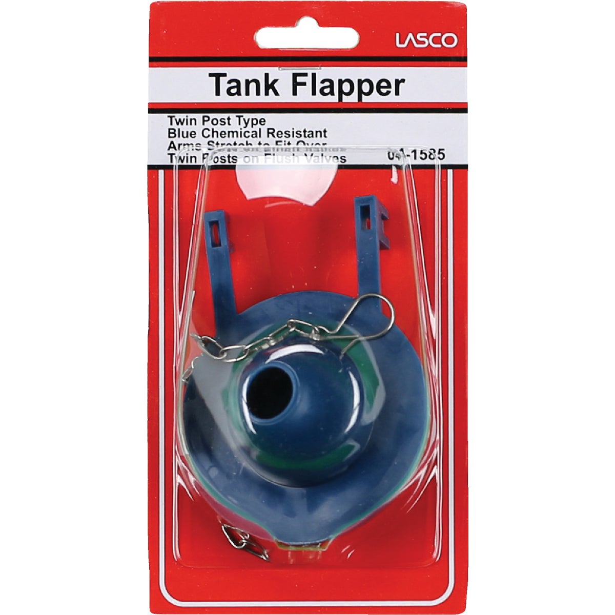 Lasco 3 In. Vinyl Toilet Flapper with Chain Image 2