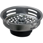 Lasco 3-3/8 In. Chrome Drop Post Style Duo Basket Strainer Stopper Image 1
