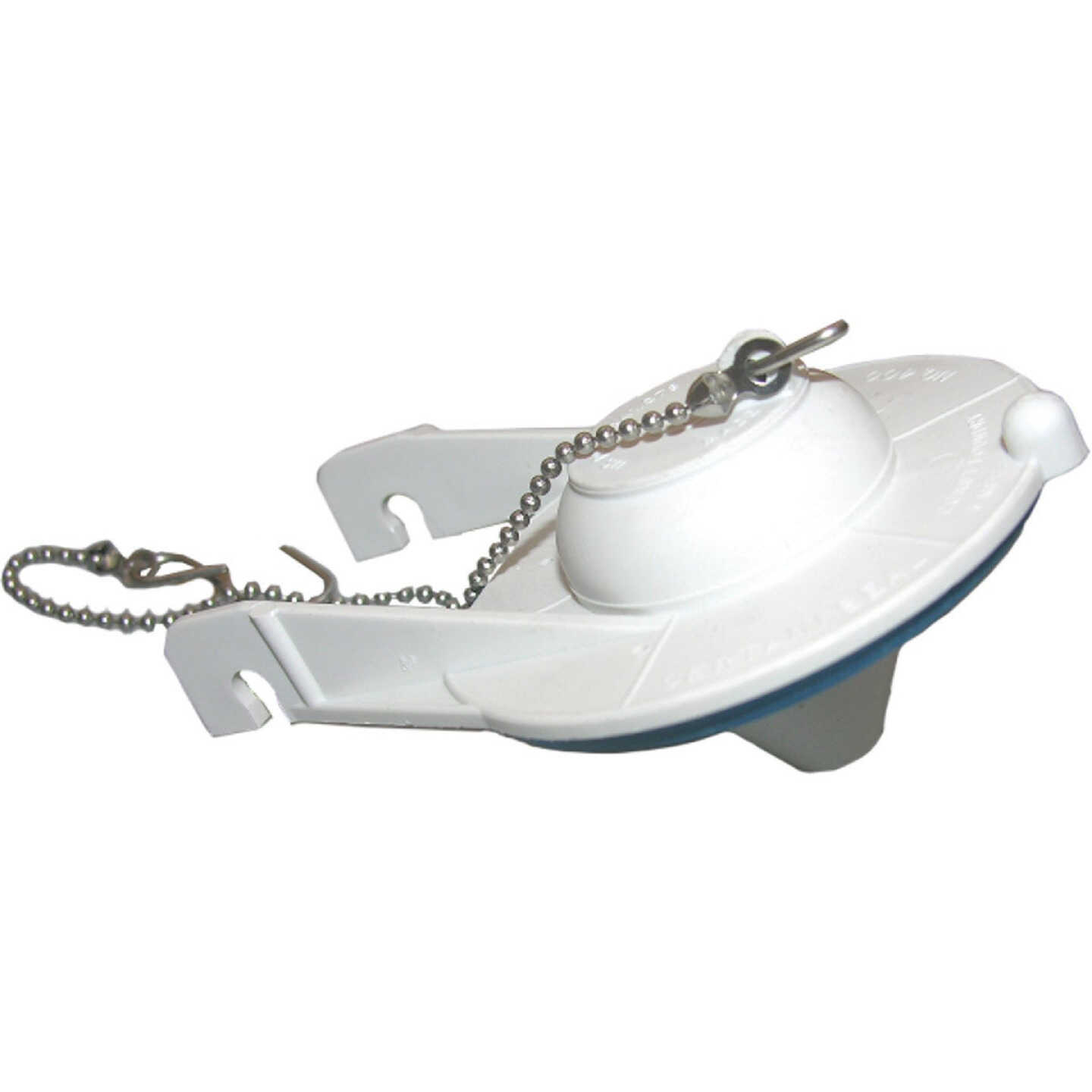 Lasco Coast 3 In. White Plastic Toilet Flapper with Chain Image 1