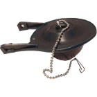 Lasco Eljer Titan 3 In. Black Rubber Flapper with Chain Image 1
