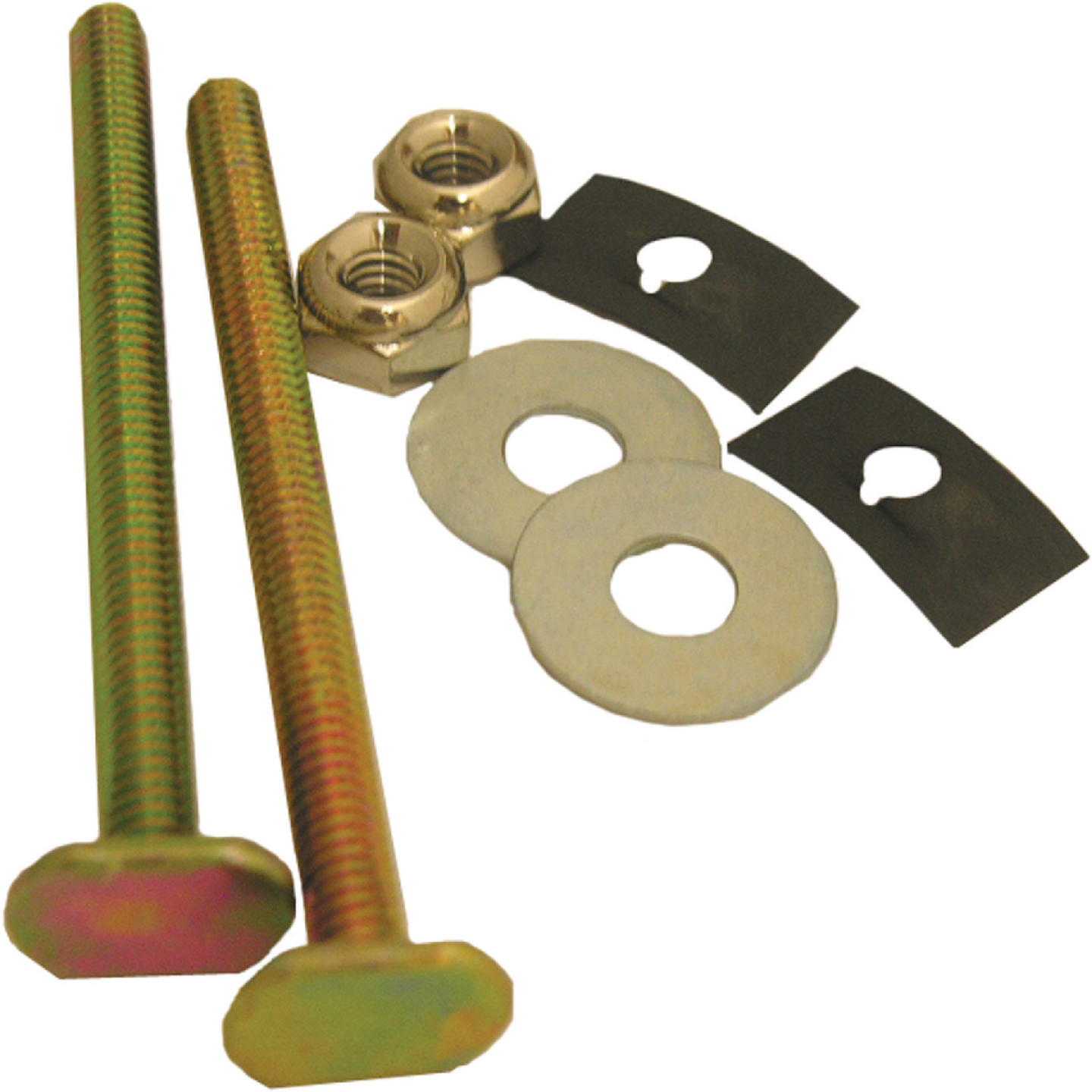 Lasco 1/4 In. x 3-1/4 In. Long Brass Plated Steel Toilet Bolts Image 1