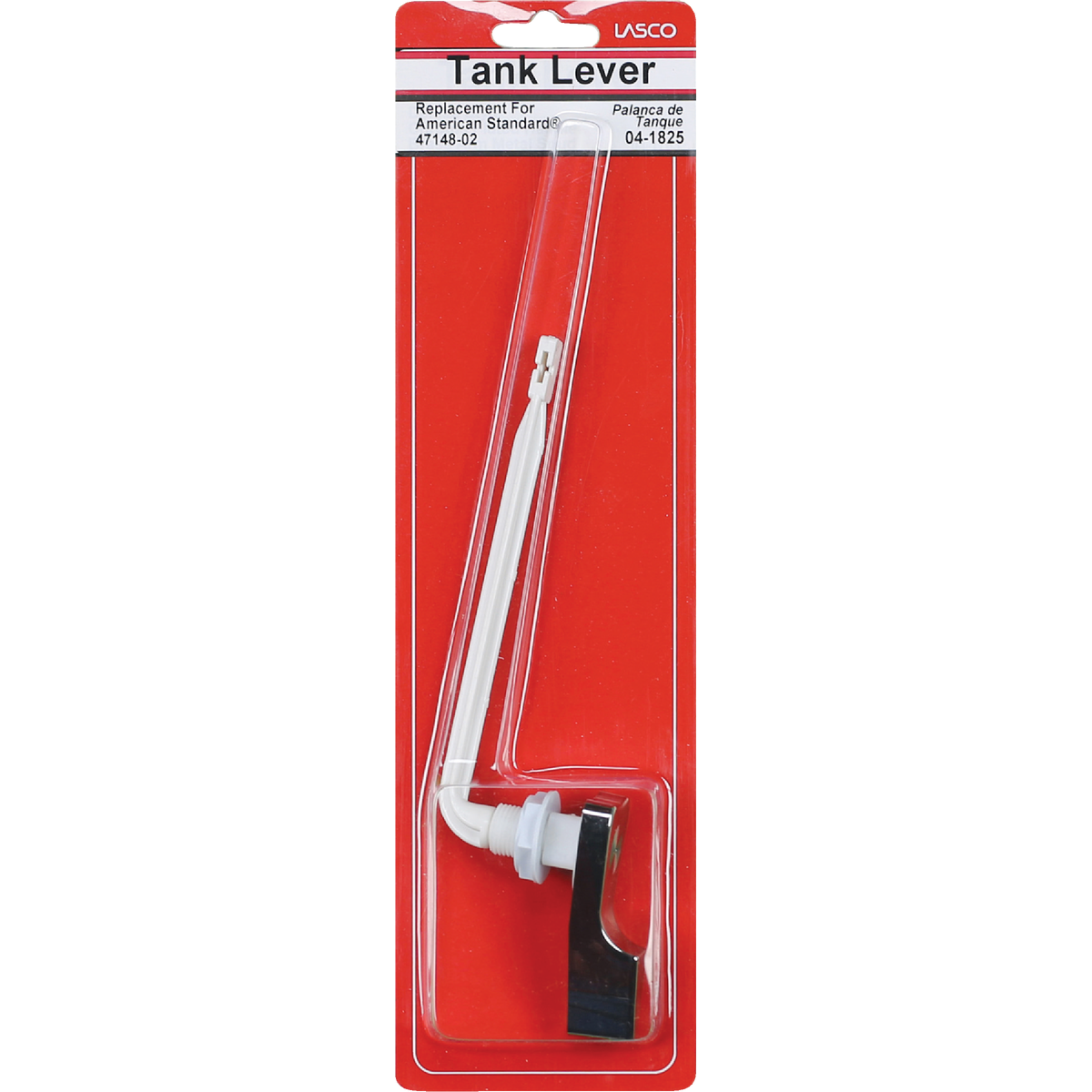 Lasco For American Standard Chrome Tank Lever with Plastic Straight Arm Image 2