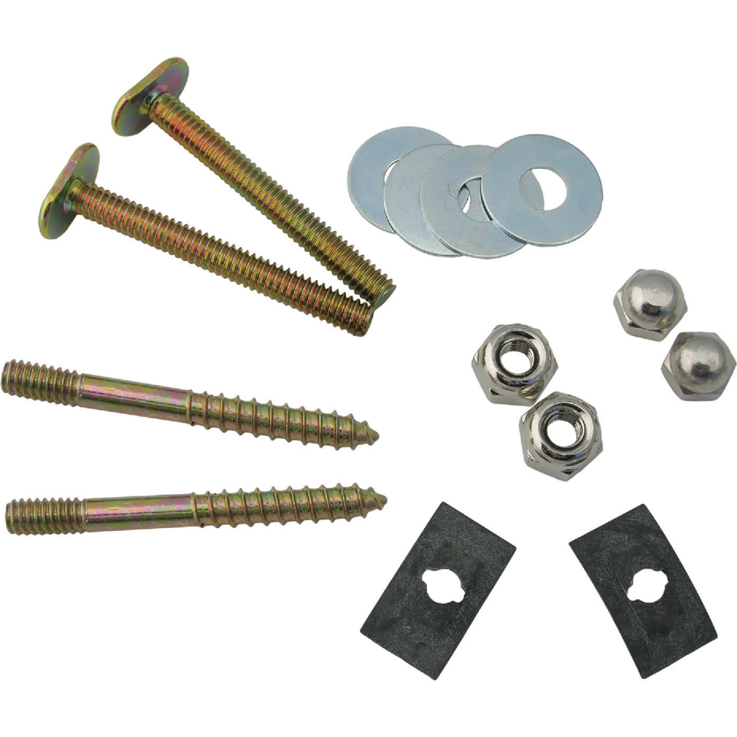 Lasco 1/4 In. x 2-1/4 In. Brass Plated Steel Toilet Bolts (2 Pack) Image 1