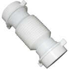 Lasco 1-1/2 In. White Plastic Flexible Coupling Image 1