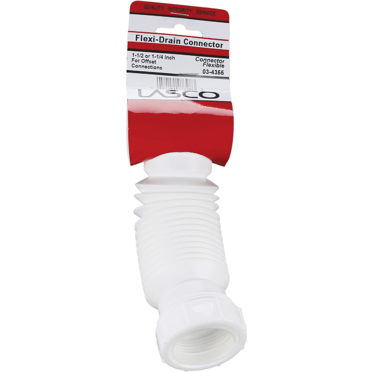 Lasco 1-1/2 In. White Plastic Flexible Coupling Image 2