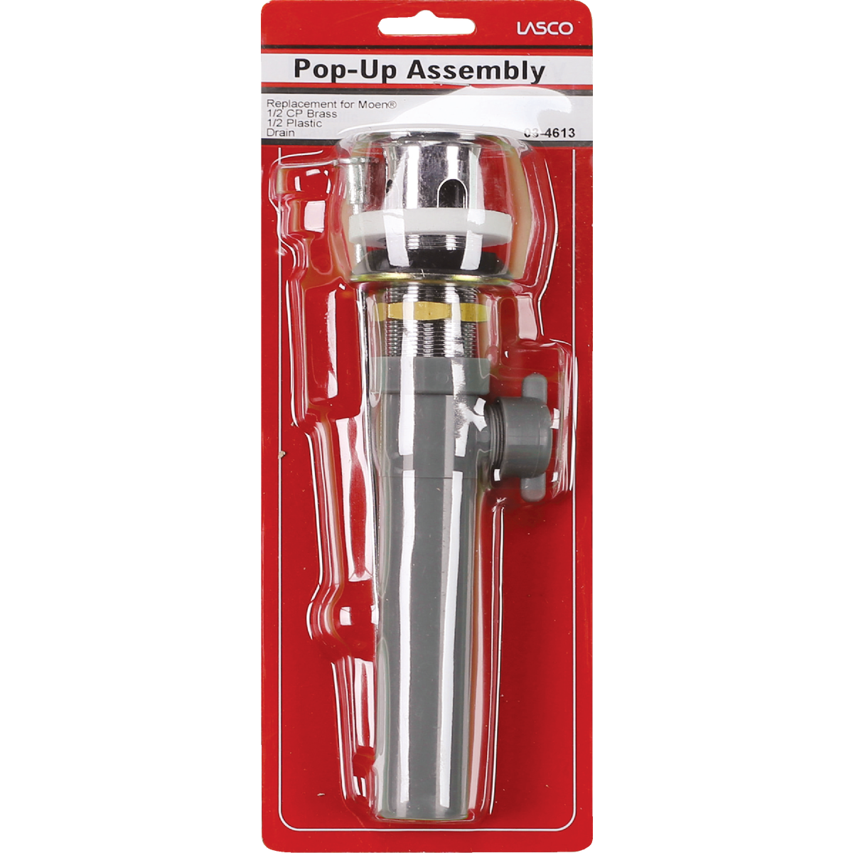 Lasco 1-1/4 In. Chrome-Plated/Plastic Moen Style Pop-Up Assembly Image 2