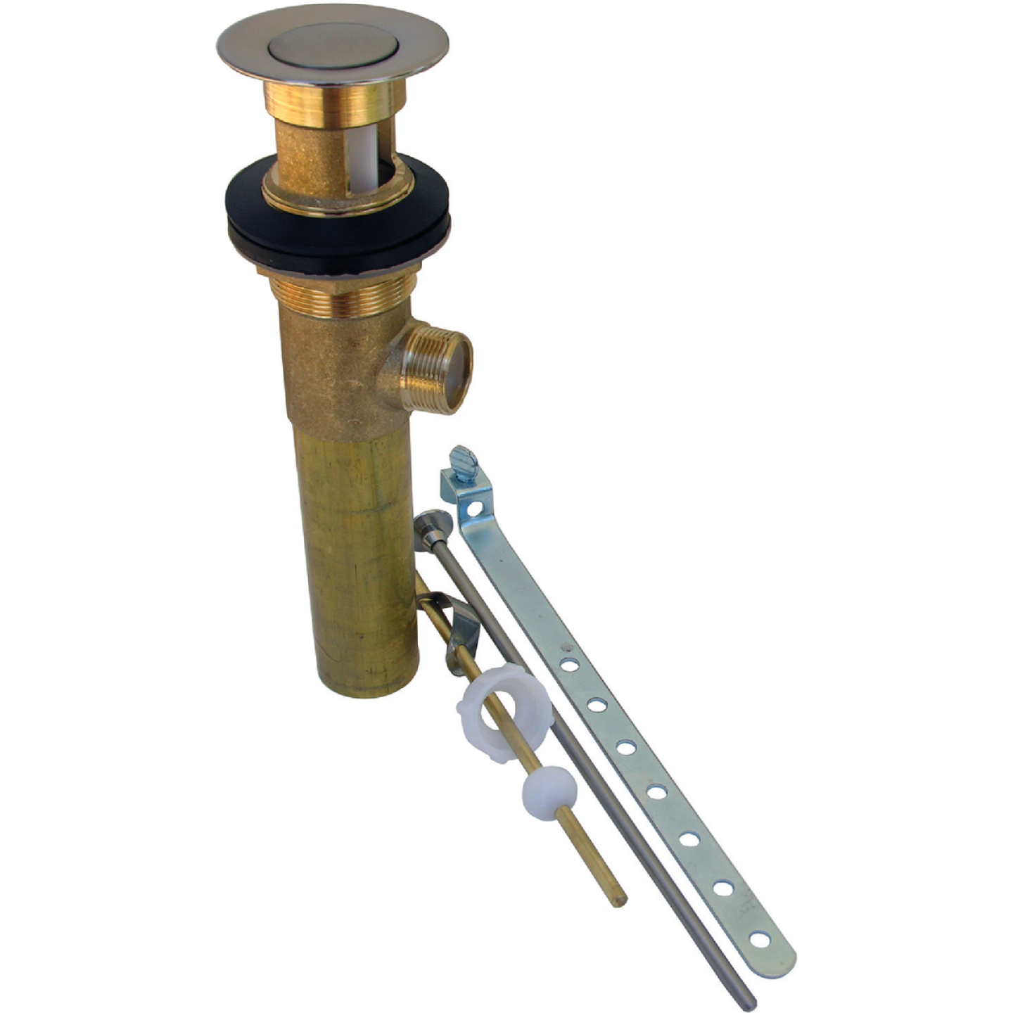 Lasco 1-1/4 In. Satin Nickel Brass Pop-Up Assembly Image 1