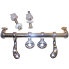Lasco 3/8" x 2-1/2" Chrome Metal Toilet Seat Hinge Image 1