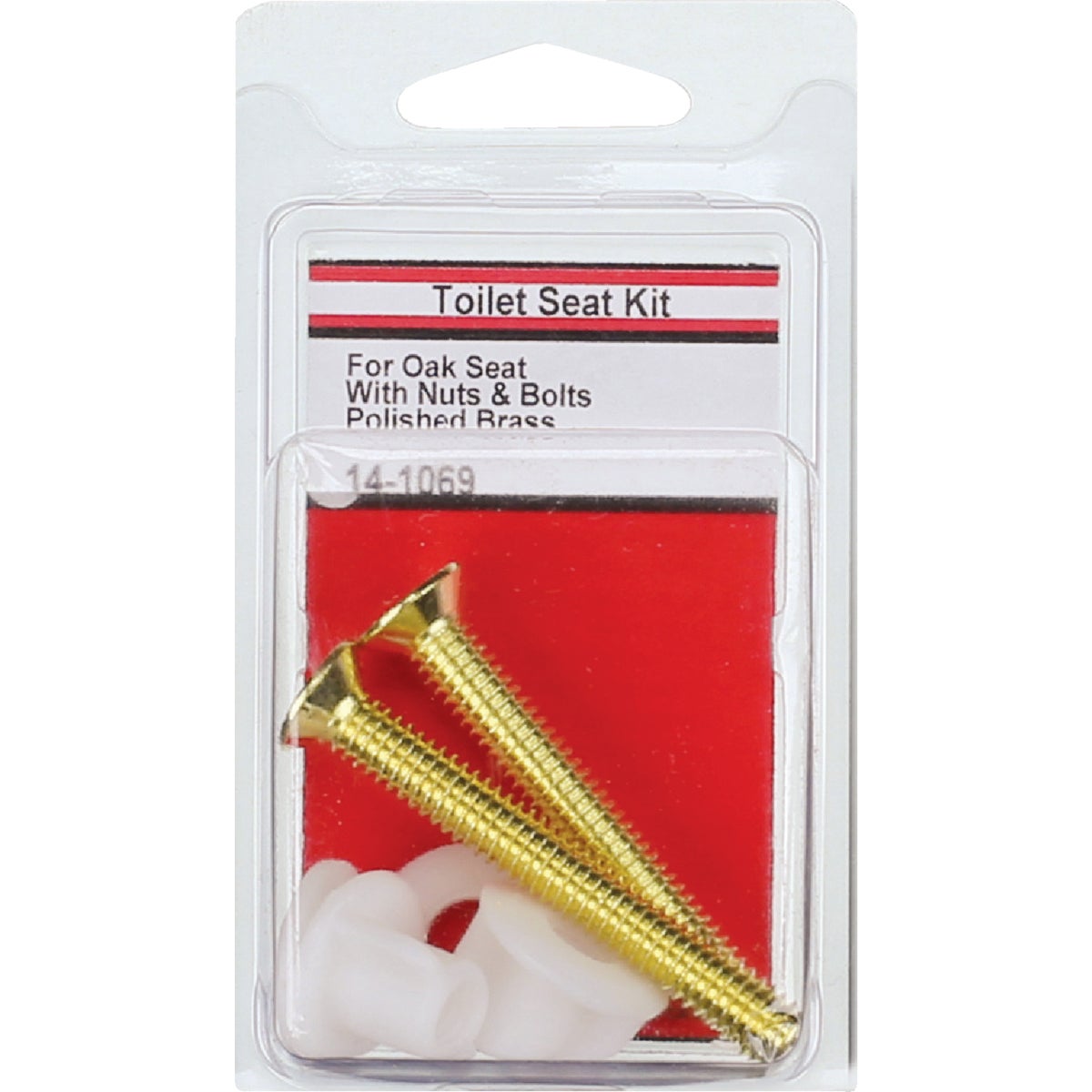 Lasco 3/8" x 2-1/2" Polished Brass Metal Toilet Seat Bolt, Includes Nuts and Washers Image 2