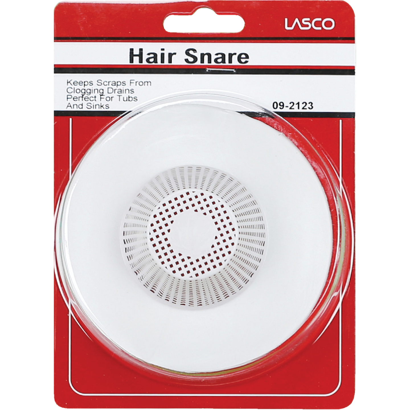 Lasco 1-1/2 In. White Hair Snare Tub Drain Strainer Image 2