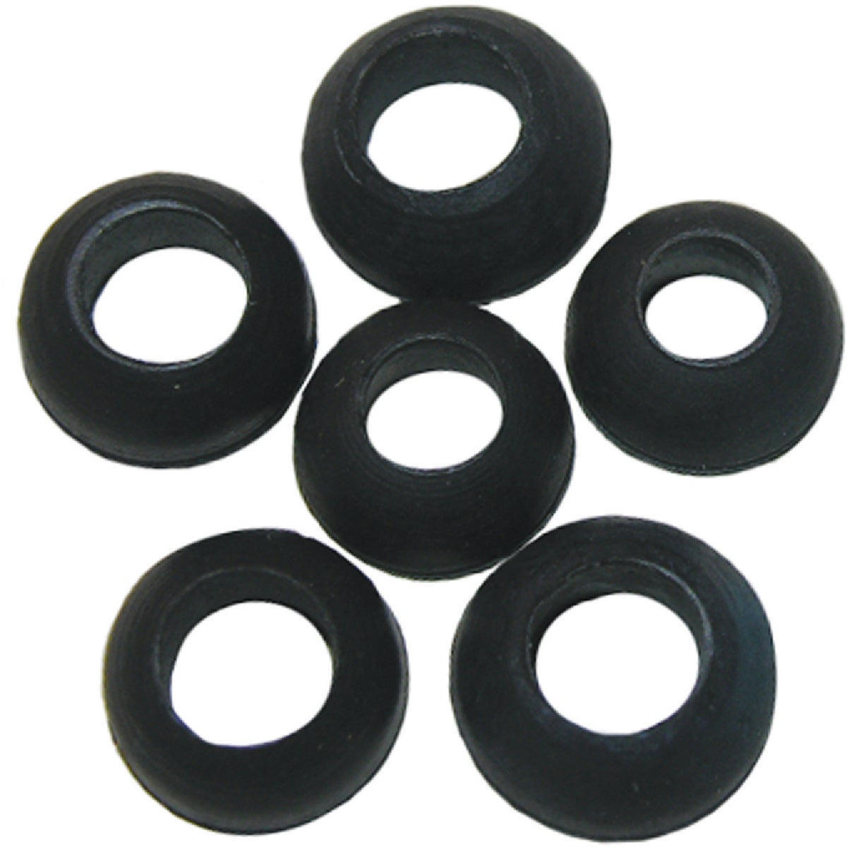 Lasco Assorted Black Cone Packing Faucet Washer (6 Ct.) Image 1