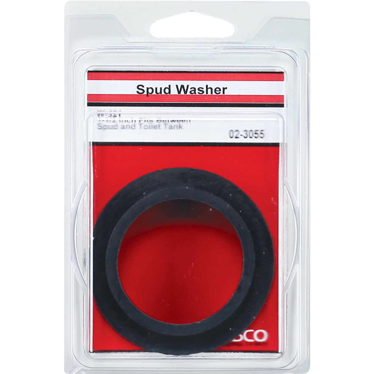 Lasco 1-1/2 In. Black Rubber Toilet Spud Flanged Washer  Image 2